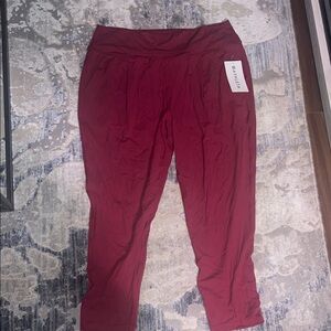 Athleta NWT Burgundy Elation Pants